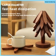 Solid wood heat insulation pad, heat-resistant pad, tree-shaped heat insulation pad, table pad, pot 