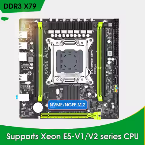 X79 Motherboard LGA2011 Support Xeon E5 2650 2660 2670 2680 V2 CPU 4 DDR3 REG Memory NVME NGFF M.2 p