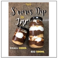 SMORES DIP IN JAR By NQYSYA (BAKED MARSHMELLOW+CHOCOLATE+BISCUITS CRUMB)