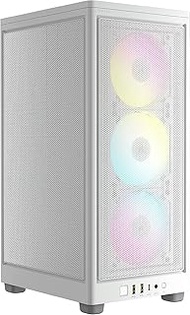 Corsair iCUE 2000D RGB AIRFLOW Mini-ITX PC Case - Mini-ITX Form-Factor - Steel Mesh Panels - Three-S