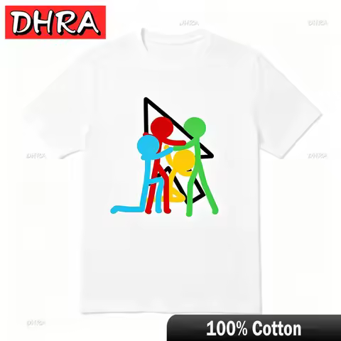 Stickman Alan Becker T Shirt Streetwear Second Coming Chosen One Minimalist Aesthetic Cute Tops Funn