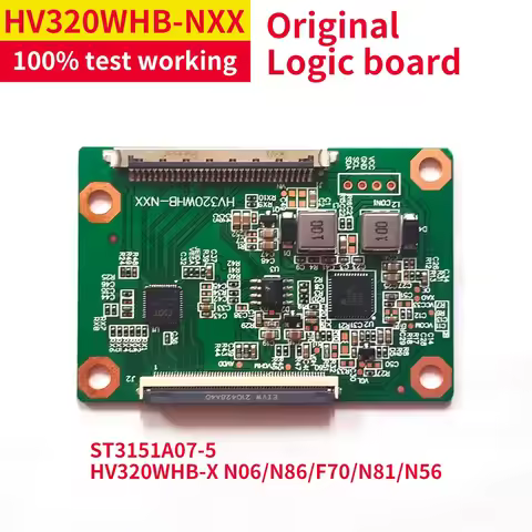 Original Test Work Silman HV320WHB-X N06/N86/F70/N81/N56 Logic Tcon Board HV320WHB-NXX For LCD TV Sc