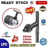Drill Chuck Key For Drill Pembuka Kunci Mesin Gerudi 3/8" 10mm, 1/2" 13mm, 5/8" 16mm BOSCH Makita DCA Dongcheng Daizen ✅