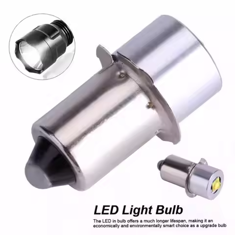 5W LED Replacement Bulbs for Maglite Flashlight P13.5S E10 BA9S Base DC 6-24V High Brightness Long L