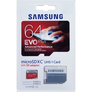 Samsung EVO MEMORY 64GB ADAPTER / SAMSUNG MEMORY CARD 64GB and ADAPTER