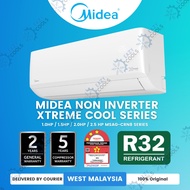 [WEST MSIA DELIVERY] Midea Non Inverter 1.0hp Wall Split Type Xtreme Cool Series MSAG-10CRN8 Aircond