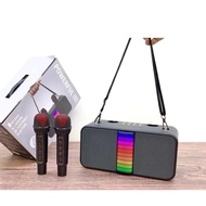 ลำโพงบลูทูธ  RGB-168 ลำโพงช่วยสอน คาราโอเกะ ไฟRGBกะพริบตามเสียงร้อง ฟรีไมค์ลอย2ตัว