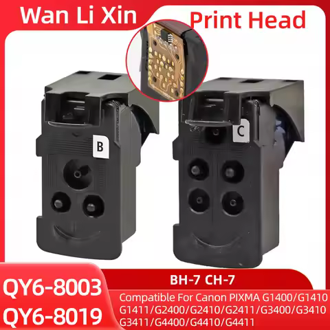 QY6 8019 8003 BH-7 CH-7 Print Head Cartridg Compatible For Canon Pixma G4000 G4010 G3000 G2000 G1000