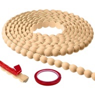 10ft /15mm Flexible Pearl Bead Wall Trim Peel and Stick, Decorative PVC Molding Border for Bathroom 