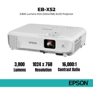 EPSON PROJECTOR EB-X52 XGA 3800 Lumens 3LCD PROJECTOR
