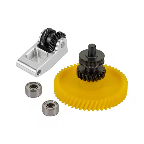 Drivegear Kit DLC Coating Dual Drive Gear Extruder Kit For Bambu Lab P1S P1P X1 Carbon X1C Upgrade H