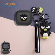 Case for EarFun Air Pro4i Silicone Soft Case Cartoon Bulldog Cute Keychain Pendant Suitable for EarF