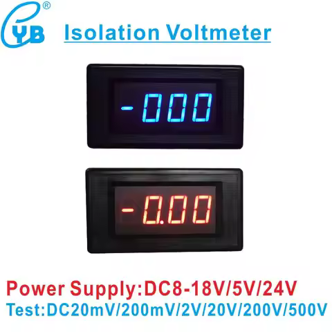 YB5135Ai 3 1/2 LED Digital Voltmeter Isolation Meter DC 200mV/2V/20V/200V/500V Voltage Meter Tester 