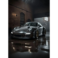 Trending Cars Retro Porsche 911 GT3 RS City Poster and Prints Canvas Painting Wall Art Pictures for