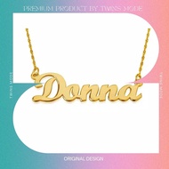 Gold TITANIUM FASHION Necklace FASHION Women INISIAL GOLD Layers Original Stainless-Codegm 02