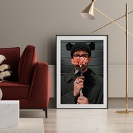 European American Rap Hip Hop Singer Bad Bunny Bad Bunny Poster Decorative Painting Bar Cafe Backgro