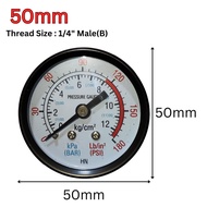 Air Compressor Pressure Gauge 0~12 bar 0~180 psi 50mm