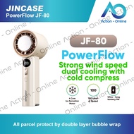 Jincase JF-80 l Cold Compress High-Speed Handheld Fan l 100 Level of Speed l Ultra-Long Battery Life