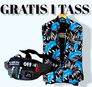 GRATIS 1 TAS  kemeja batik pria modern 2025 kemeja pria motif keren kemeja pria kemeja hawai baju pa