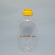 Tj 410 Ml Curved Natural Honey Bottle Tj Fliptop Honey Cap / Plastic Bottle / Honey Bottle / Tj Hone