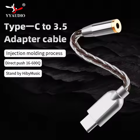YYAUDIO USB C to 3.5mm AUX Headphones Adapter Audio Cable For Xiaomi HUAWEI Samsung HONOR Type C to 