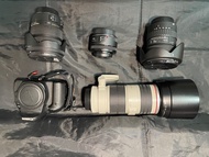 Canon 77D一機四鏡【送名牌filters】17-50, 70-200, 50mm