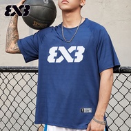 3V3 League American Sports Short-Sleeved Men 2024 Summer New Style Basketball Training T-Shirt Shoot