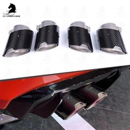 MCWR Genuine Auto Carbon Fiber Exhaust Tips Pipe for BMW G80 M3 G82 G83 M4 Real Carbon Fiber Muffler
