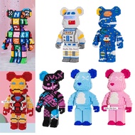 Bearbrick Jinx Ironman 33cm Bearbrick Puzzle Toy Assembled Model Large Astronaut Letter Pattern Nice Bear Bricko