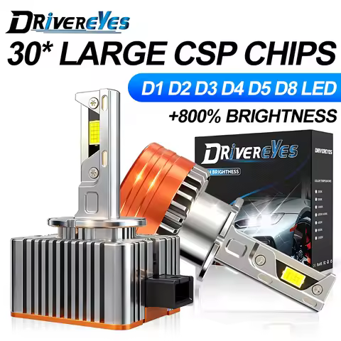 D3S D1S LED Headlights Canbus HID Plug & Play D2S D4S D5S D8S Two-sided 30PCS Large CSP Chip Car Bul