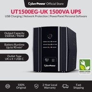 CyberPower Energy Saving Battery Backup Tower UPS With Power Panel (1500VA) UT1500EG