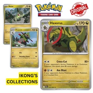 Axew, Fraxure, Haxorus Evolution Black Bolt Pokemon Card