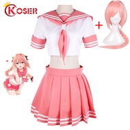 【COSER 77】Fate/Grand Order Fate Apocrypha Rider Astolfo Cosplay JK โรงเรียนเครื่องแบบชุดกะลาสีผู้หญิ
