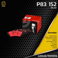 Rear Brake Pads TOYOTA FORTUNER 2WD 4WD/SIETA/LEXUS RX AGL-BREMBO P83152-04466-0K010 GDB3425 DB1802