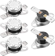 KSD301 Thermostat 40°C/104°F 10A Normally N.O Adjust Snap Disc Temperature Switch 5pcs