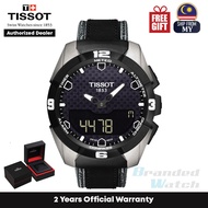 [Official Warranty] Tissot T091.420.46.051.01 Men's Black Leather Strap Watch T0914204605101  (watch for men / jam tangan lelaki / tissot watch for men / tissot watch / men watch)