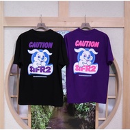 #FR2 Nadeshiko CAUTION Rabbit T-shirt Men's and Women's Short sleeved T-shirt