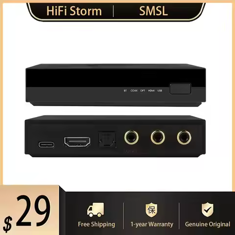New SMSL PS100 Multifunctional Audio Converter HDMI ARC ES9023 DAC Chip Audio Converter High Peforma