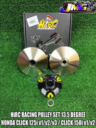 HONDA CLICK 125i v1 / v2 / v3 / CLICK 150i v1 / v2 HIRC PULLEY SET WITH DRIVE FACE 13.5 DEGREE TAIWA