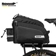 Rhinowalk Bicycle Pannier Bag 17L Waterproof Bicycle Rear Seat Bag with Shoulder Strap Rain Cover Rack Bag  Bikepacking Cycling Storage Shoulder Bag Bike Accessories Outdoor for Road Mountain Travel Bike For Brompton and 3Sixty