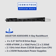 Asustor Lockerstor AS6504RS 4-Bay 1U Rackmount NAS Enclosure