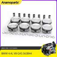Engine Parts Pistons Rings Kit Φ89mm Fit 4.4 L V8 GAS N63B44 For BMW M5 M6 X5 X6 M E70 F10 F12 4.4L 