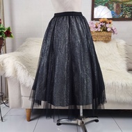 Black tutu skirt long tulle skirt glitter tutu skirt long tutu skirt