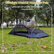 Backpacking Tent 1 Person Ultralight Aluminum Pole Stormproof Camping Tent Suitable for Four Seasons