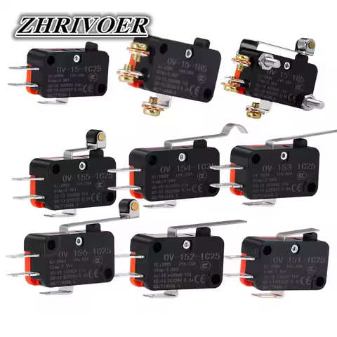 V-151-1C25/V-152-1C25/V-153-1C25/V-154-1C25/V-155-1C25/V-156-1C25/V-15-1C25/V-15-1B5 Momentary Micro