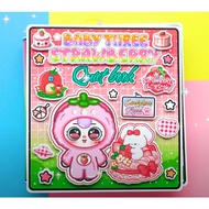 Baby Three Strawberry Quiet Book - Bussy Book Paper Dolls House children's educational toy for disas