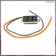 [L E U R] Mini Digital Voltmeter DC 0-100V LED Panel Voltage Meter 3-Digital With 3 Wires Red