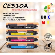CE310A / CE311A / CE312A / CE313A 310 / 311 / 312 / 313 Black Cyan Magenta Yellow Compatible Toner C