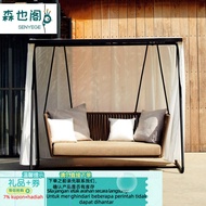 Get 7% coupon+gift】or Swing Single Glider Double Hanging Basket Rattan Chair Balcony Rocking Chair L