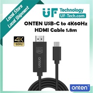 ONTEN USB-C to 4K60Hz HDMI Cable 1.8m OTN-UC501
